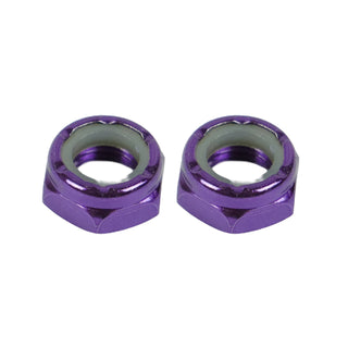 Dime Bag Skateboard Replacement Truck Kingpin Nuts Purple (2-Pack)