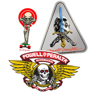 Powell Peralta Skeletons Only Sticker 3-Pack Stickers