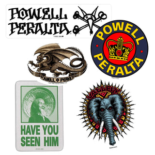 Powell Peralta Assorted Sticker 5-Pack Stickers