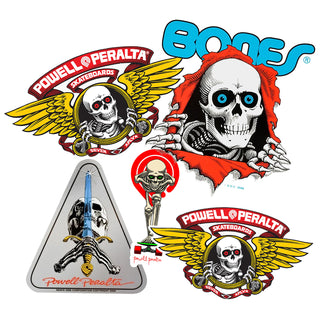 Powell Peralta Skeletons Only Sticker 5-Pack Stickers