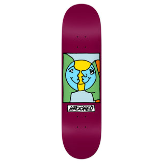 Krooked Skateboard Deck Easy Rider Moonsmile Maroon 8.25" x 32"