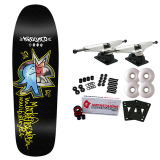 Krooked Skateboard Complete Gonz Sig Black 9.81" x 32.06"