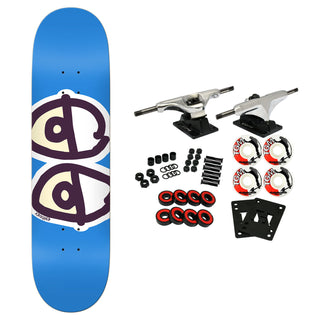 Krooked Skateboard Complete Team Eyes Blue 7.75" x 31.25"