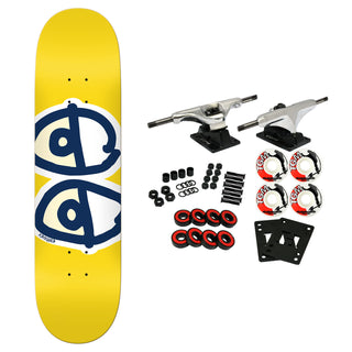 Krooked Skateboard Complete Team Eyes Yellow 8.06" x 31.8"