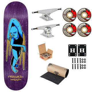 Krooked Premium Skateboard Complete Gonz Lay Lying 9.0" Ft. Krux/Spitfire/Independent