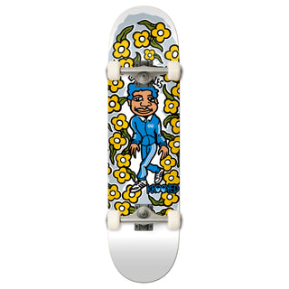 Krooked Skateboard Complete Gonz Sweatpants White 7.5" x 29" Factory Assembled