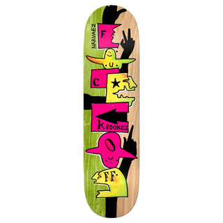 Krooked Skateboard Complete Navarez F Off 8.38" x 32.25"