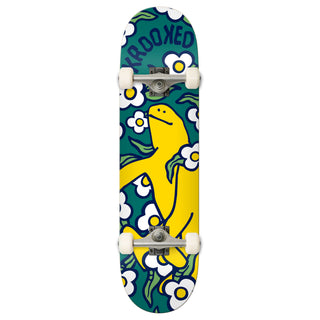 Krooked Skateboard Complete Shmoo Vibes Teal 7.3" x 29.3" Factory Assembled