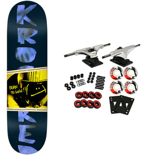 Krooked Skateboard Complete Team BTW Black 8.25" x 32"