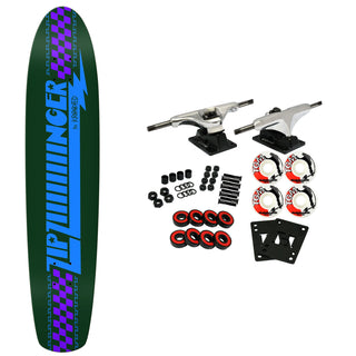 Krooked Skateboard Complete Team Ziiiinger Dark Green 7.7" x 35.75"