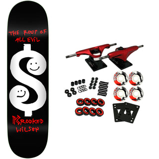 Krooked Skateboard Complete Wilson Root Black 8.5" x 31.85"