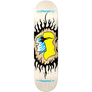 Krooked Premium Skateboard Complete Anderson Pink Flame 8.38" Ft. Krux/Spitfire/Independent