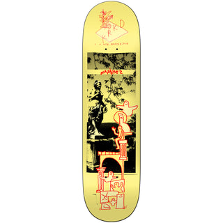 Krooked Skateboard Deck Navarez Sculpture Garden Yellow 8.38" x 32.25"