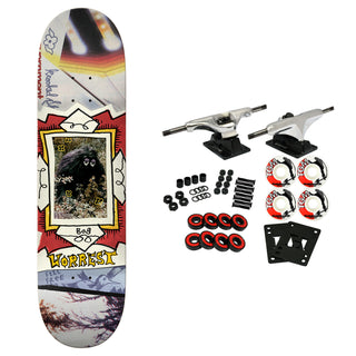 Krooked Skateboard Complete Worrest Big Foot Twin Tail Slick 8.3" x 31.9"