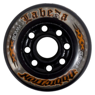 Labeda Roller Hockey Wheels - Addiction 72mm 76A Clear/Black (4-Pack)