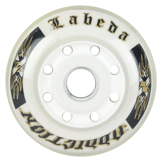 Labeda Roller Hockey Wheels - Addiction Micro 72mm 76A White (8-Pack)