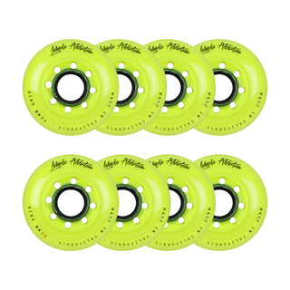 Labeda Roller Hockey Wheels - Addiction 76/80 HiLo 76A Yellow (8-Pack)
