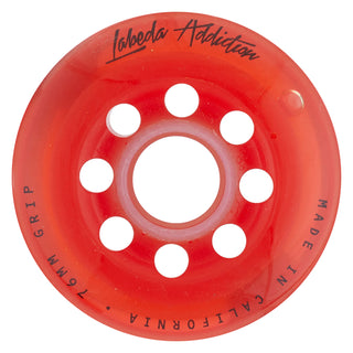 Labeda Roller Hockey Wheels - Addiction 76mm 76A Red (4-Pack)