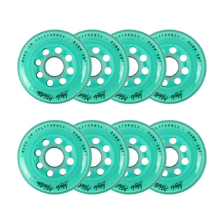 Labeda Roller Hockey Wheels - Addiction 80mm 76A Teal (8-Pack)