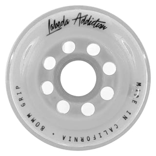 Labeda Roller Hockey Wheels - Addiction 76/80 HiLo 76A White (8-Pack)