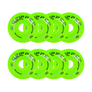 Labeda Roller Hockey Wheels - Gripper Crossover 72mm 74A Green (8-Pack)