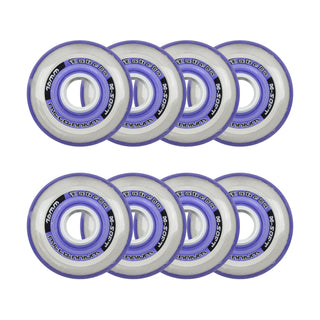 Labeda Roller Hockey Wheels - Millennium Gripper 76mm 74A Purple (8-Pack)