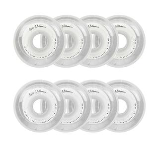 Labeda Roller Hockey Wheels - Millennium Gripper 72/80 HiLo 74A White (8-Pack)