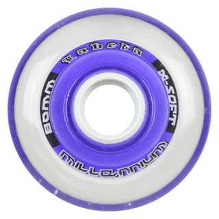 Labeda Roller Hockey Wheels - Millennium Gripper 80mm 74A Purple (8-Pack)