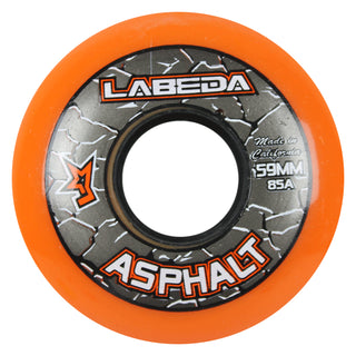 Labeda Roller Hockey Wheels - Asphalt Gripper 59mm 85A Orange (4-Pack)