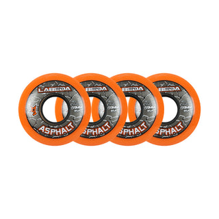 Labeda Roller Hockey Wheels - Asphalt Gripper 59mm 85A Orange (4-Pack)
