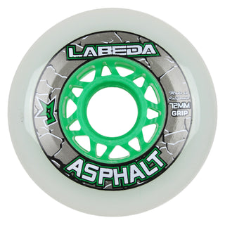 Labeda Roller Hockey Wheels - Asphalt Gripper 72mm 83A White (4-Pack)