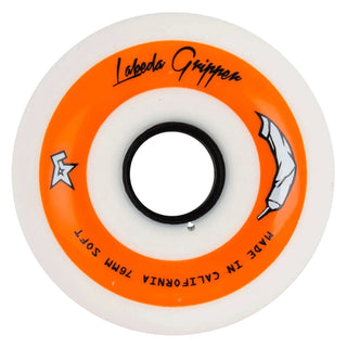 Labeda Roller Hockey Wheels - Gripper Standard 59mm 76A White/Orange (8-Pack)