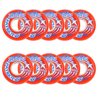 Labeda Roller Hockey Wheels - Patriot Goal 59mm 82A Red (10-Pack)