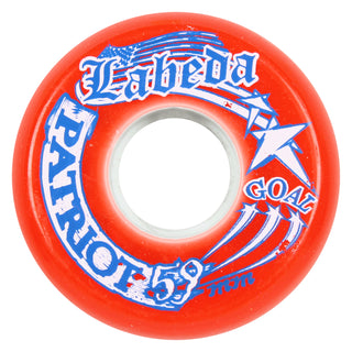 Labeda Roller Hockey Wheels - Patriot Goal 59mm 82A Red (8-Pack)
