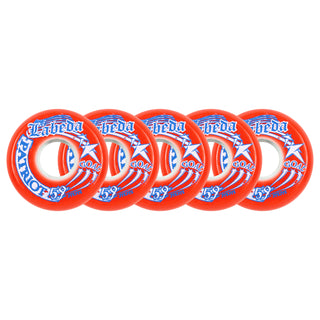 Labeda Roller Hockey Wheels - Patriot Goal 59mm 82A Red (5-Pack)