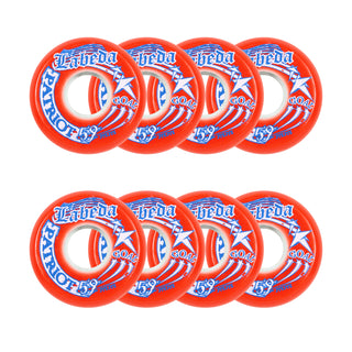 Labeda Roller Hockey Wheels - Patriot Goal 59mm 82A Red (8-Pack)