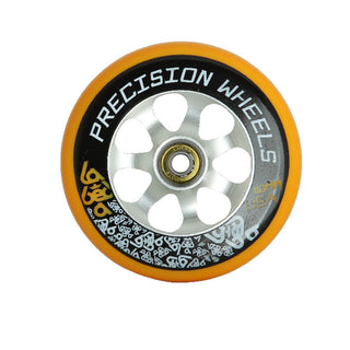 Labeda Precision Scooter Wheel Orange 110mm w/ Lucky Bearings