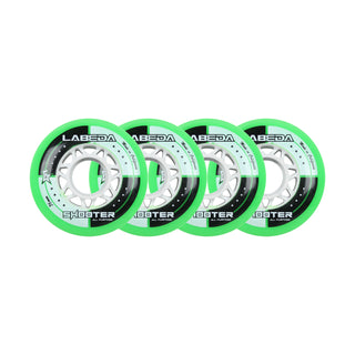 Labeda Roller Hockey Wheels - Shooter 76mm 83A Green (4-Pack)