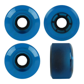 Paris Longboard Trucks, Wheels, Hardware, and Abec 7 Bearings Kit - V2 180 Blue + Blank Clear Blue 65mm 78A