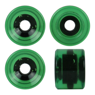 Paris Longboard Trucks, Wheels, Hardware, and Abec 7 Bearings Kit - V2 180 Fuschia + Blank Dark Green 64mm 82A
