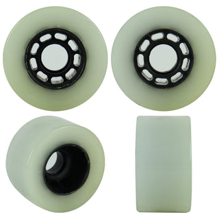 Paris Longboard Trucks, Wheels, Hardware, and Abec 7 Bearings Kit - V2 180 Fuschia + Blank White 70mm 78A