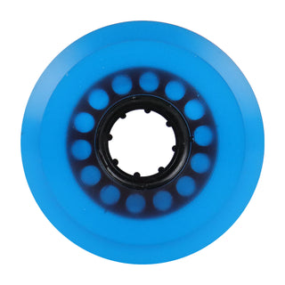 Blank Longboard Wheels 64mm x 40mm Clear Blue USA Rearset 78A Shaved