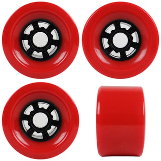 Longboard Wheels 90mm x 52mm 78A Red 4-Pack