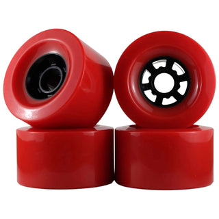 Longboard Wheels 83mm x 52mm 78A Red 4-Pack