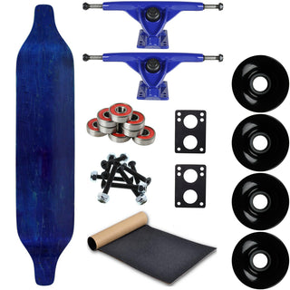 Moose Longboard Complete 8" x 40" Drop Down Stained Blue