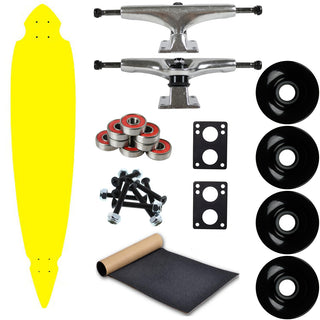 Moose Longboard Complete 9.25" x 46" Concave Cut Out Pintail Yellow