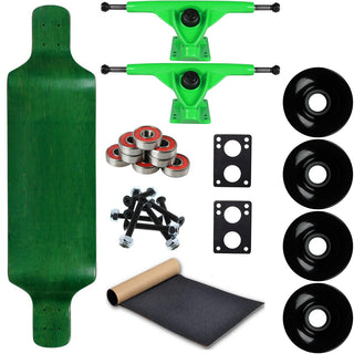 Moose Longboard Complete 9.4" x 38" Drop Down Stained Green