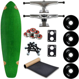 Moose Longboard Complete 9.75" x 36.75" Kicktail Green