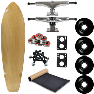 Moose Longboard Complete 9.75" x 36.75" Kicktail Natural