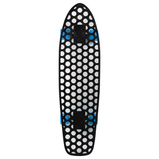 Lander Recycled Skateboard Cruiser Complete Rodeo 8.0" with 59mm Blue Wheels